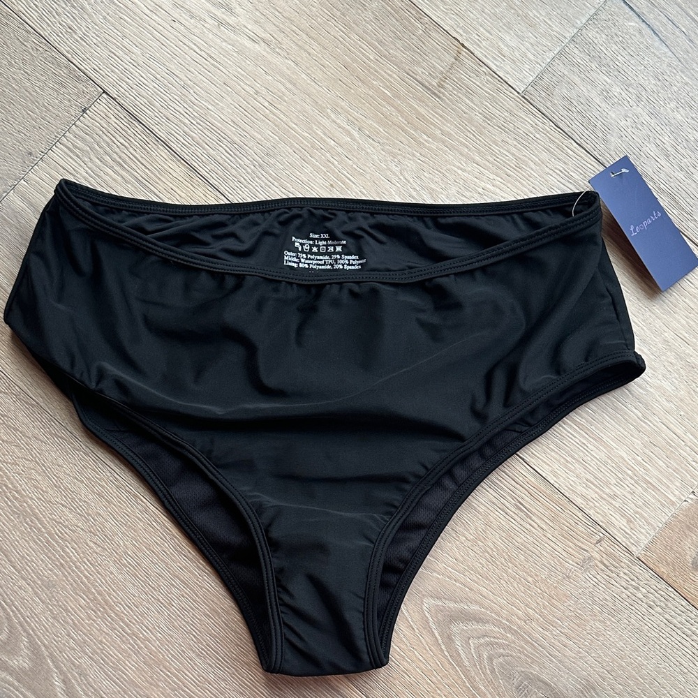 NWT Black Women's Period Swim Bottoms
